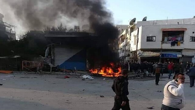 انفجار خودروی بمب‌گذاری شده در لاذقیه 