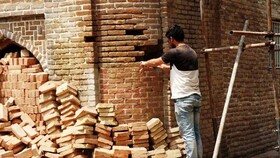 ادامه مرمت و بازسازی خانه تاریخی افشار
