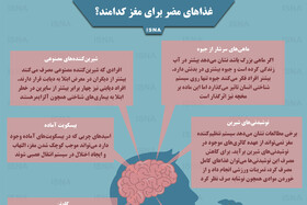 اینفوگرافی / غذاهای مضر برای مغز کدامند؟