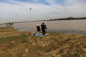 بالا آمدن آب رودخانه کارون در اهواز