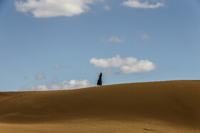 منطقه کویری «جندق» در نزدیکی روستای فرحزاد.