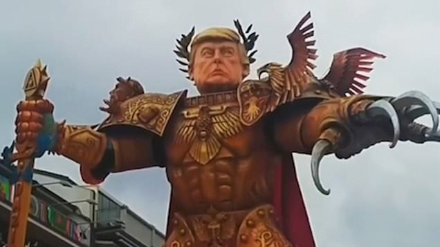 مجسمه اعتراضی ترامپ در ایتالیا