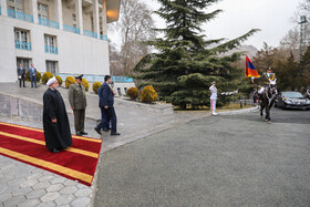 مراسم استقبال رسمی روحانی از نخست وزیر ارمنستان