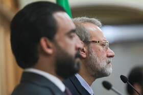 دیدار علی لاریجانی با محمد الحلبوسی رئیس مجلس عراق