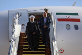 ورود حسن روحانی، رییس جمهور به بغداد