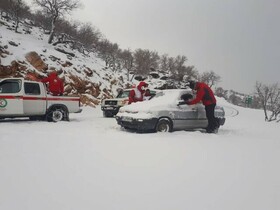 امدادرسانی به ۱۶۶۷ نفر گرفتار در برف و کولاک گلستان