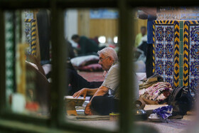 مراسم معنوی اعتکاف - اردبیل