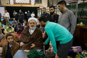 مراسم معنوی اعتکاف در دانشگاه تهران