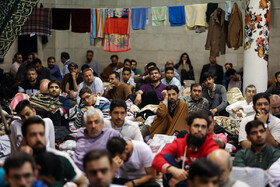 مراسم معنوی اعتکاف در دانشگاه تهران