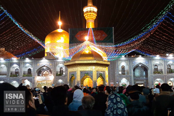 مراسم تحویل سال نو در حرم مطهر‌رضوی