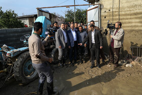 بازدید معاون اول رییس جمهور از مناطق سیل زده استان مازندران