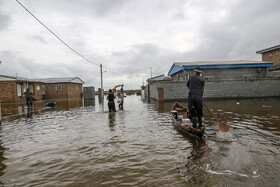 نهمین روز سیل در استان گلستان - منطقه گمیشان