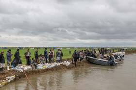 نهمین روز سیل در استان گلستان - منطقه گمیشان