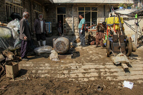خسارات وارده به خانه های روستای حیات الغیب -  لرستان