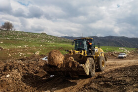 راه ارتباطی روستای معمولان به خرم اباد