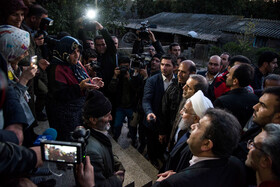 بازدید حسن روحانی،رییس جمهور از روستای سیل زده، کردخیل از توابع شهرستان ساری ـ مازندران