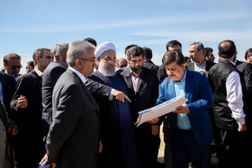 بازدید رییس جمهور از مناطق سیل زده خوزستان