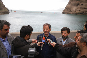 بازدید جهانگیری از سد دز در استان خوزستان