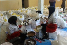 توزیع ۴۰۰۰ سبد غذایی با ارزش ۲۲۰ هزار تومان بین مددجویان