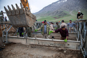 ساخت پل «گروس» توسط قرارگاه نجف اشرف - کرمانشاه