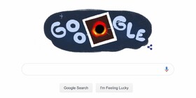 تغییر لوگوی گوگل به اولین تصویر ثبت شده از یک سیاهچاله
