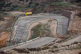 پیشروی رانش زمین در روستای حسین آباد کالپوش میامی - سمنان