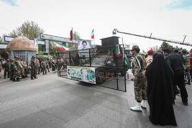 رژه نیروهای مسلح در روز ارتش - قزوین