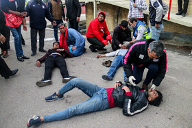 در حاشیه دیدار تیمهای تراکتورسازی و پیکان