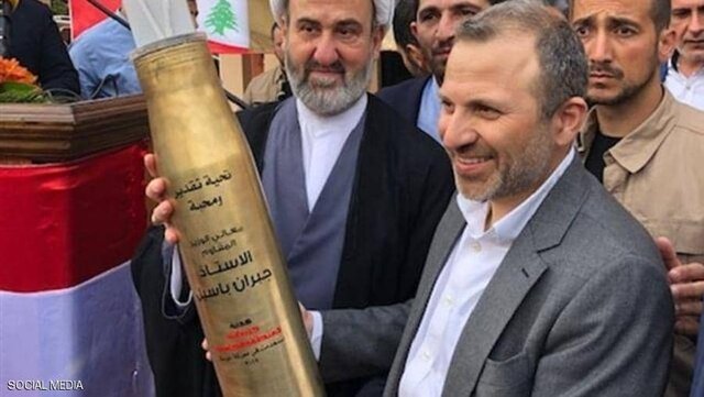 خمپاره هدیه حزب الله لبنان به جبران باسیل ایسنا