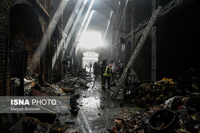 #ببخشید_که_اسمت_نوتردام_نیست بازار تبریز بعد از آتشسوزی شب گذشته