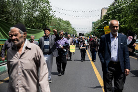 برگزاری راهپیمایی نمازگزاران تهرانی در محکومیت اغتشاشات اخیر