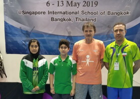 ۲ پیروزی دختر پینگ‌پنگ باز ایران در مسابقات "هوپس" آسیا 