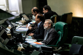 علی لاریجانی رییس مجلس در جلسه علنی امروز مجلس 