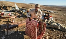 آواره شدن خانواده‌های فلسطینی به دلیل رزمایش رژیم صهیونیستی در شرق کرانه باختری