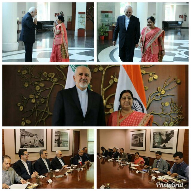 دیدار وزیران خارجه ایران و هند در دهلی نو 