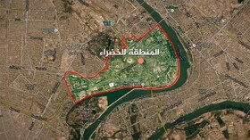 حمله موشکی جدید به محدوده منطقه الخضرا در بغداد