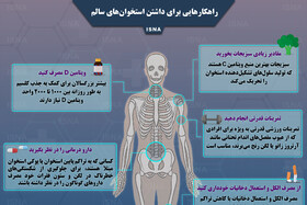 اینفوگرافی / راهکارهایی برای داشتن استخوان‌های سالم