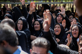 تشییع پیکر شهید «کورش حاجیمرادی» ریس پلیس آگاهی اسلام آباد غرب از توابع استان کرمانشاه