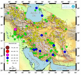 ثبت بیش از ۱۰۰۰ زمین‌لرزه در اردیبهشت ۹۸