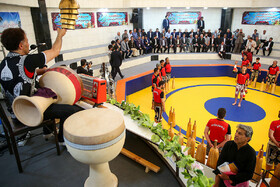 افتتاح مجموعه ورزشی پیامبر اعظم(ص) با حضور علی لاریجانی، رییس مجلس