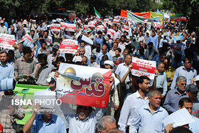 از مصادیق حمایت از مستضعفان شرکت در راهپیمایی روز قدس است