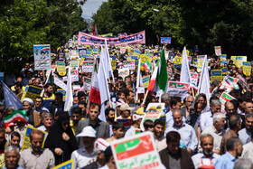 رویترز: ده‌ها هزار ایرانی در مراسم روز جهانی قدس شرکت کردند