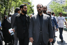 حضورحسینعلی امیری در راهپیمایی روز قدس - تهران