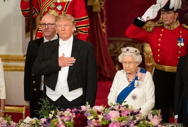 تاکید ملکه انگلیس و ترامپ بر حفظ ارزش‌ها و منافع مشترک لندن- واشنگتن