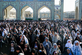 برگزاری نماز عید فطر در حرم مطهر رضوی - مشهد