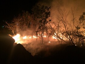 سه هکتار از مراتع خفر در آتش سوخت