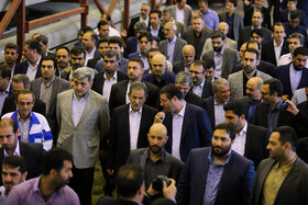 بازدید اسحاق جهانگیری، معاون اول رییس جمهور از خط تولید واگن سازی آلومینیومی متروی تهران
