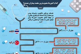 اینفوگرافی / کدام کشورها محبوب‌ترین مقصد بیماران هستند؟