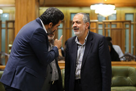 احمد مسجدجامعی و محمد زارعلی در جلسه علنی شورای شهر تهران