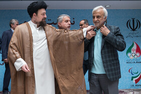 نشست صمیمی پیشکسوتان ورزش ایران با سید حسن خمینی